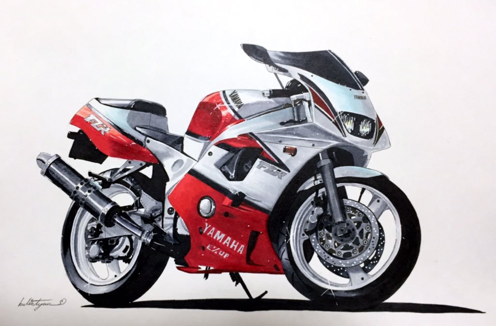 kulistynu's tweet photo. FZR400RR https://t.co/WiBVfLbFEQ