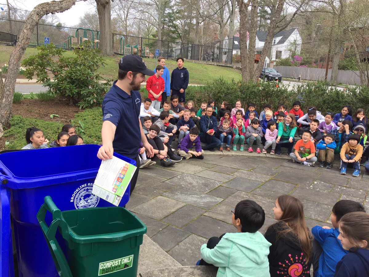 Learning about Brookline’s recycling and composting programs. <a href="/BakerGreenTeam/">Baker Green Team</a>