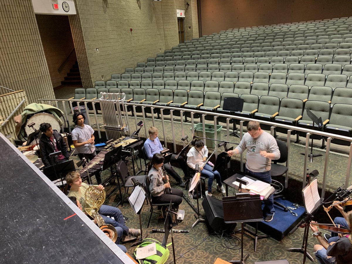 NCSD's tweet photo. The spring musical, “Into The Woods”, is Thursday-Saturday @NoviHighSchool  #NoviPride 
@MrViolist and a few students discussed recent rehearsals at https://t.co/pzRn7l72H4 https://t.co/E1aT7nfMDx