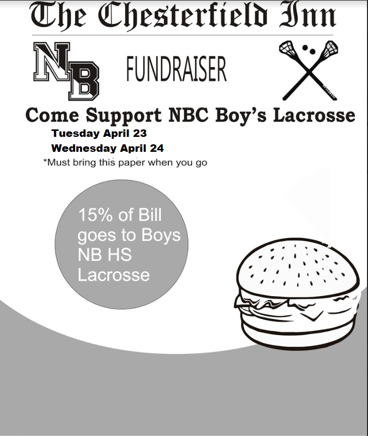 kathcbres's tweet photo. Hey NB Nation....Come out to the Chesterfield Inn for lunch or dinner on Tuesday April 23 or Wednesday April 24 to support @NBCLAX. Bring the flyer so that a portion of your bill will go back to our team @NBC_Athletics @tmbreslin2301 https://t.co/stiQMOkBzW