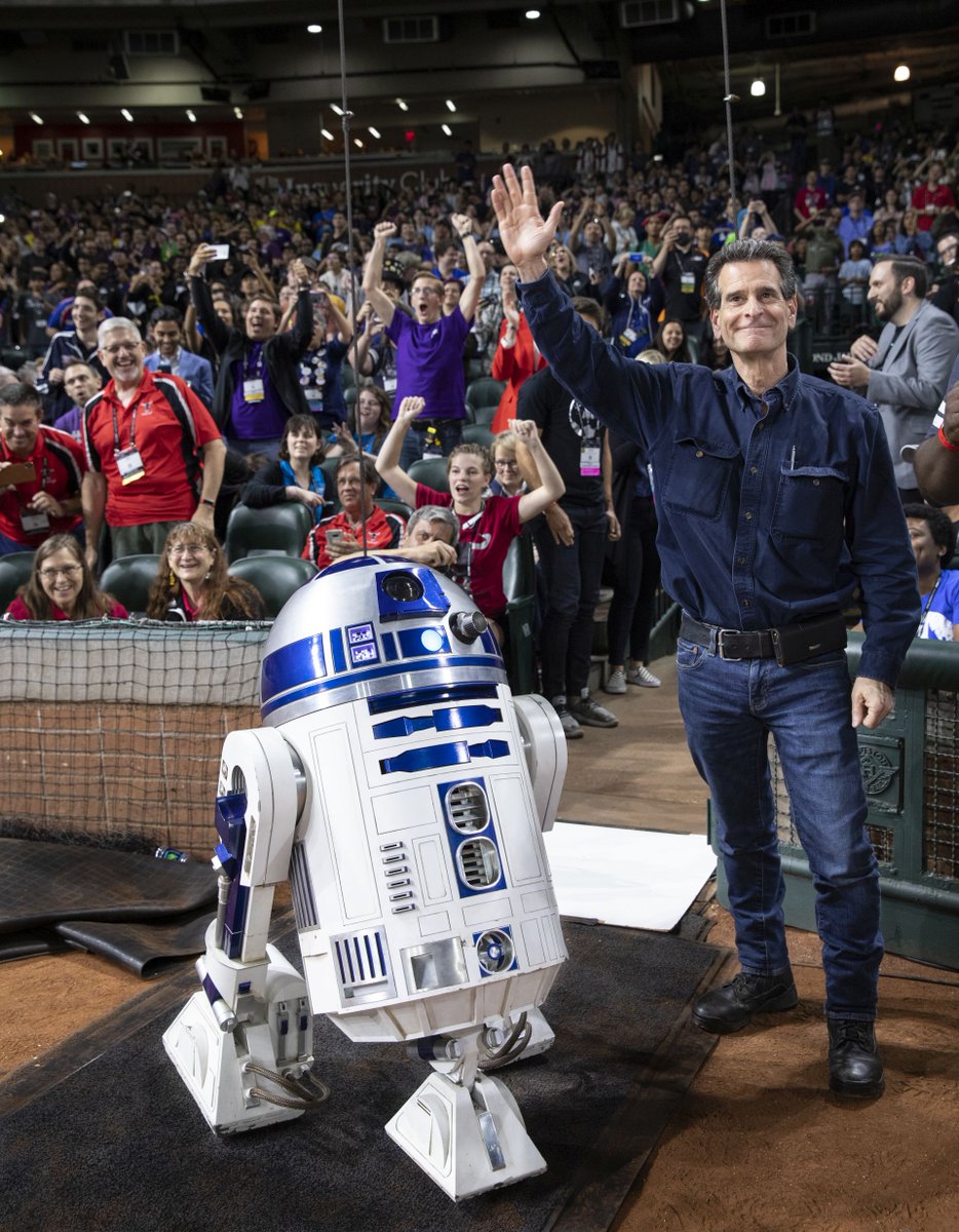 So, that happened. 😎

#FIRSTChamp Houston was a wild, inspiring ride. 15,000 students competed, 30,000+ fans cheered them on, we hung out with R2D2, &amp; announced #FIRSTRISE powered by <a href="/starwars/">Star Wars</a>: #ForceforChange. (TY <a href="/Disney/">Disney</a> &amp; Lucasfilm!)

On to round two. Detroit, here we come!