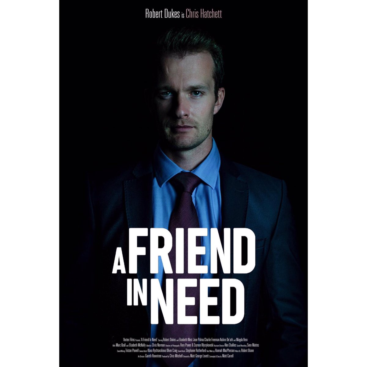 FriendInNeedVFL's tweet photo. Rounding up Easter with the last of our beautiful character posters by @themrpalma , our leading man! The talented @MrRobertDukes who won a number of awards for his role of Christopher Hatchett in our film! Find out more about him at his imdb page here https://t.co/xkxmqBoMAD https://t.co/KILL1sfV3x