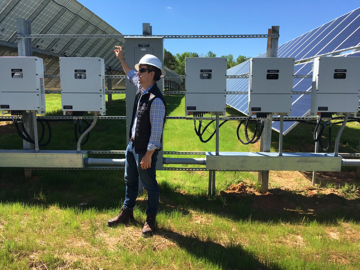 allen_mcneill's tweet photo. Thanks to Cypress Creek Renewables for bringing the first bifacial tracking solar panel farm to the Hopewell Community of Southwest Randolph. Proud to be part of the ribbon cutting today. https://t.co/8PkQlcb7FM