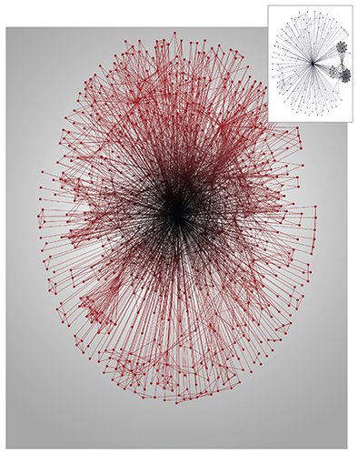 Scientific collaboration network that shows how a scientist’s career evolved