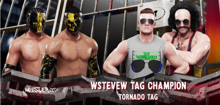 THEWRESTLEDUDE's tweet photo. A team randomly thrown together in the Draft, and look at us now, go watch WrestleBl00d NOW !: https://t.co/TKn4RX0sPB #WSW #KayfabeTweet  @rawbserver @REALGoingInRaw @MFSteveHere https://t.co/5MmFKXfsLO