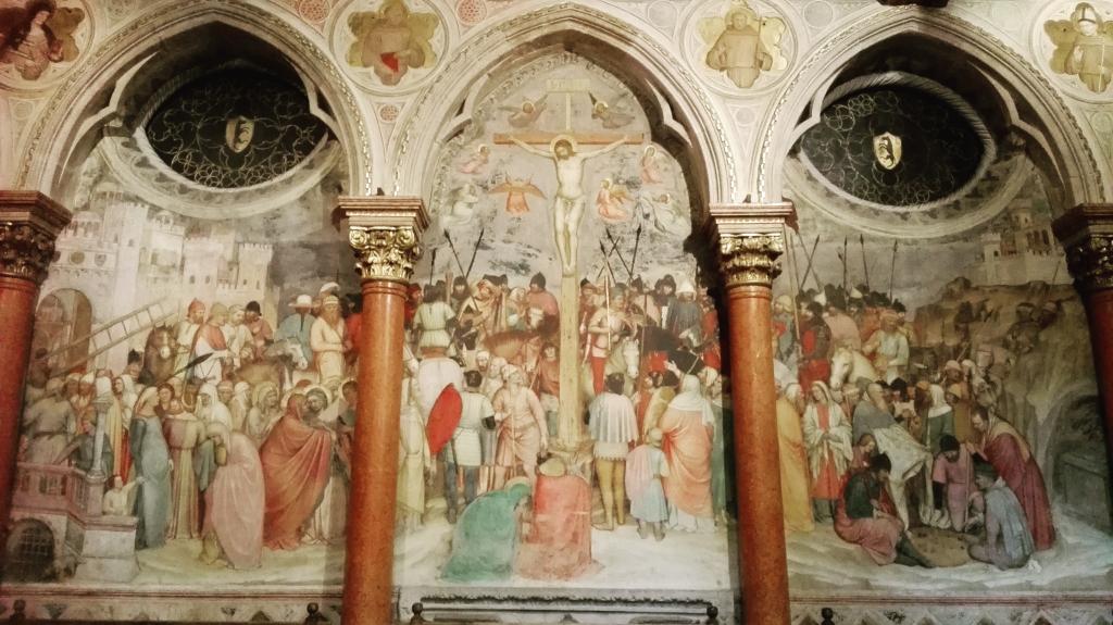 Simonavespari's tweet image. La bellissima Crocifissione di #Altichiero nella #BasilicadelSanto a #Padova