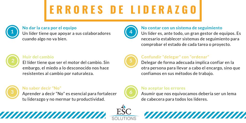 esc_solutions's tweet photo. Algunos errores de liderazgo que seguramente cometamos sin darnos cuenta. ¡Tomá nota y mejorá tu gestión!
#liderazgo #lider #liderar https://t.co/FI90W53yBv