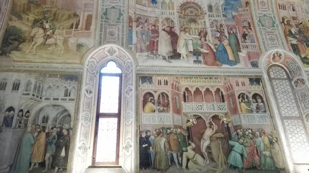 Simonavespari's tweet image. Gli affreschi di #Altichiero nell' #OratoriodiSanGiorgio a #Padova sono tra le cose più belle della pittura del '300