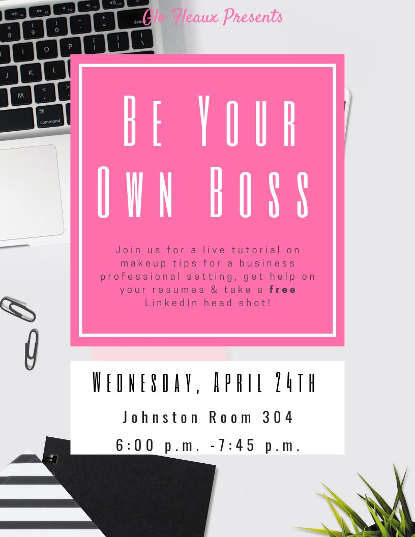 VT_GloFleaux's tweet photo. Our next event we are focusing on how to prepare yourself for business professional settings and also providing free LinkedIn Headshots and help with your resumes! We want all of you to be able to further your professional careers while looking good and feeling good doing it! 💕 https://t.co/OOvdOcZ9LY