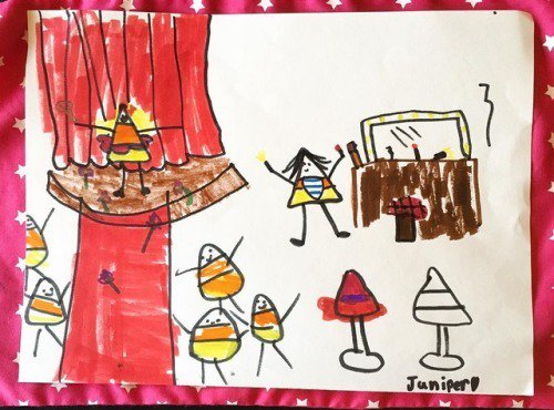 The happiest candy corn I ever did see.... bit.ly/2URyAll #madebyjuniper