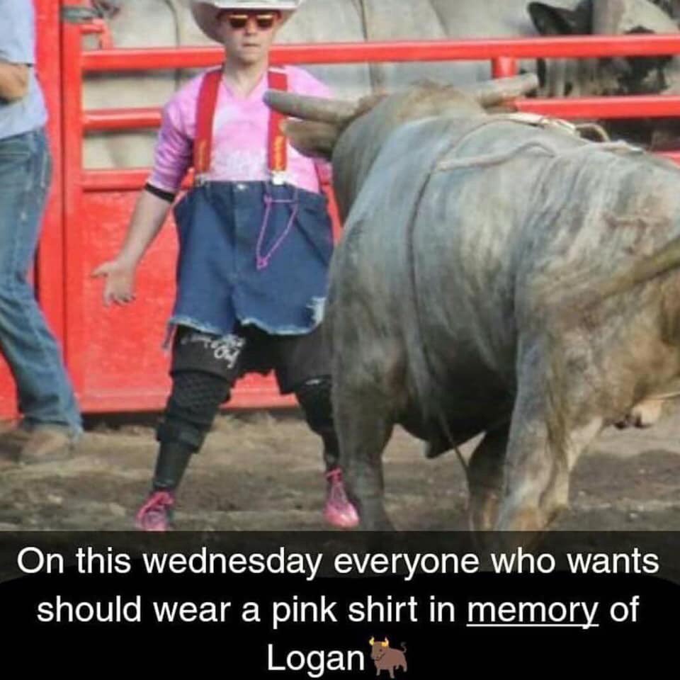 CheneyRodeo's tweet photo. Our community tragically lost an amazing young man. Please keep his family in your prayers, and wear Pink this coming Wednesday in Memory of Logan Herriman 

Post your photos with the hashtag #forlogan https://t.co/CujgXSjZ0F