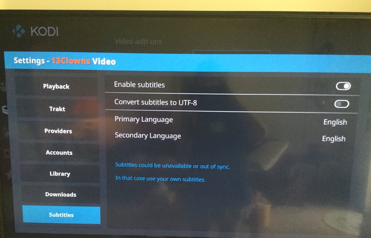 help4me666's tweet image. When I shut off subtitles only the English ones disappear. Can someone please tell me where the foreign ones are coming from and how to turn off??  #kodi #kodihelp @1Clowns
