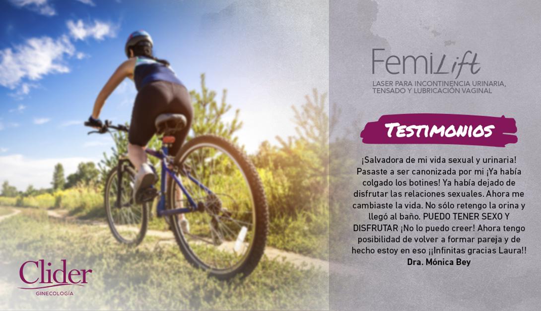 #Testimono |¡Salvadora de mi vida sexual y urinaria! Pasaste a ser canonizada por mi ¡Ya había colgado los botines! Ya había dejado de disfrutar las relaciones sexuales (...)No sólo retengo la orina y llegó al baño. PUEDO TENER SEXO Y DISFRUTAR ¡No lo puedo creer! Dra. Mónica Bey