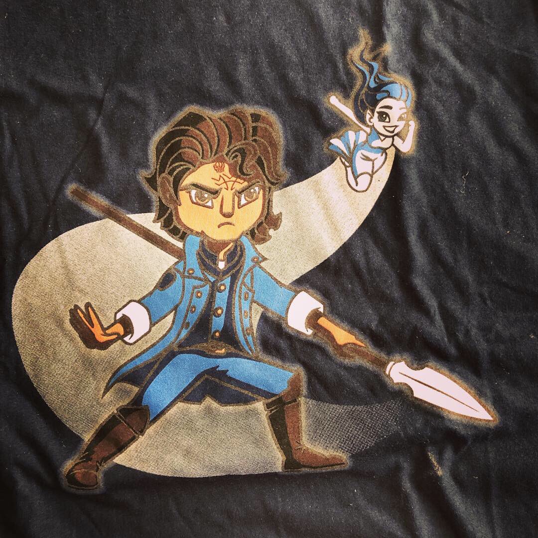 cosmerestudies's tweet photo. #SICSgiveaway We’re giving away this shirt of #Kaladin and #Sylphrena! (Adult Large)
To enter comment what sort of #KnightRadiant your pet would be! (No pet? Use a friend’s!) Enter on Instagram Twitter &amp; Facebook! Ships to US only. Entries close at 11:59pm MT Sun Apr 28 2019 https://t.co/01LNOYHGZO