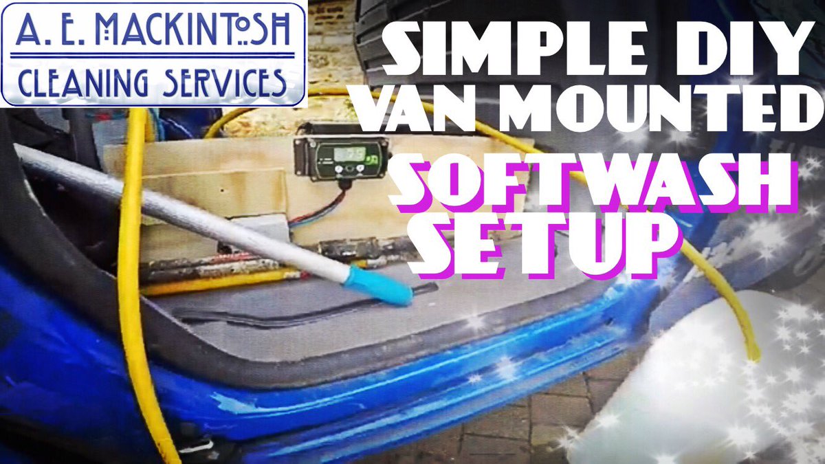 MackintoshClean's tweet photo. Simple DIY Van Mounted Softwash Setup 😃👍🏼 #windowcleaner #cleaning #demoss #roofclean #softwash #treatment @AlgoClear @DAComponents #exterior #property #maintenance #roof #aemackintosh #pro #northampton #local #specialist 📺 https://t.co/hkglAoD7pc via @YouTube https://t.co/kpFZy4vqao