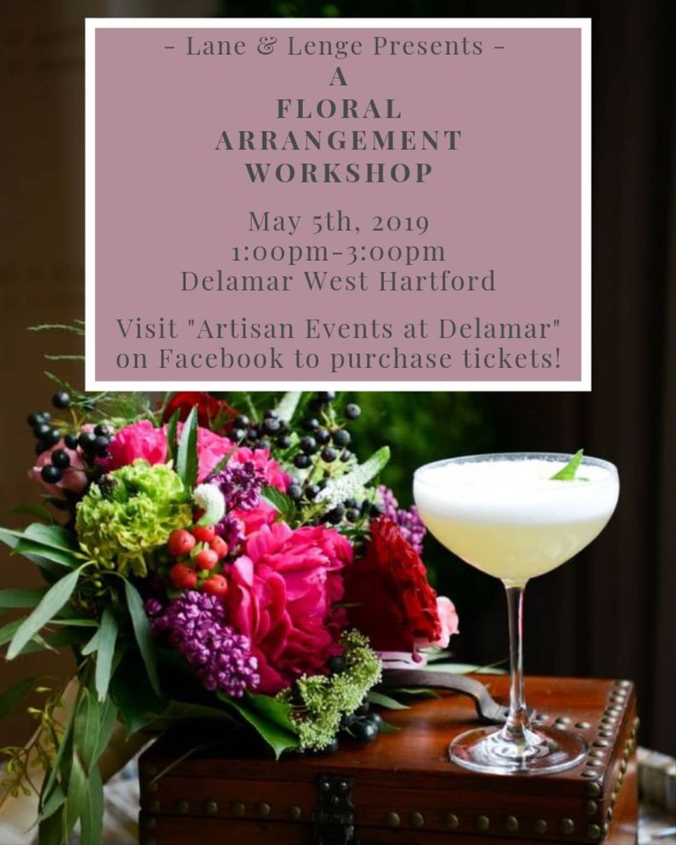 Looking for the perfect Mother's day gift? Join us and our in house florist @laneandlengeflorist on May 5th for our flower arrangement Workshop!