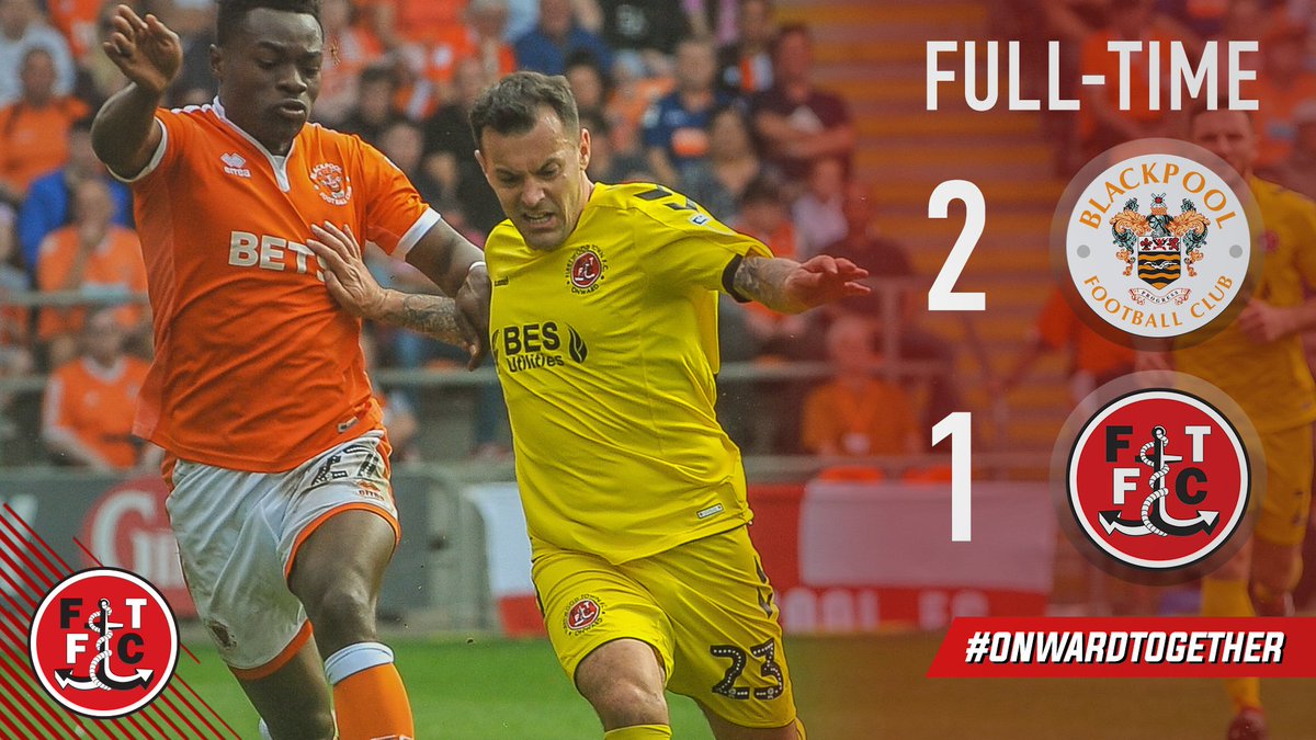 ftfc's tweet photo. 📋 | Full-time. @BlackpoolFC 2-1 #ftfc.

Late heartbreak as Nathan Delfounseo's 95th minute winner steals the points for the home side. 

#OnwardTogether https://t.co/MeWgNYllp8