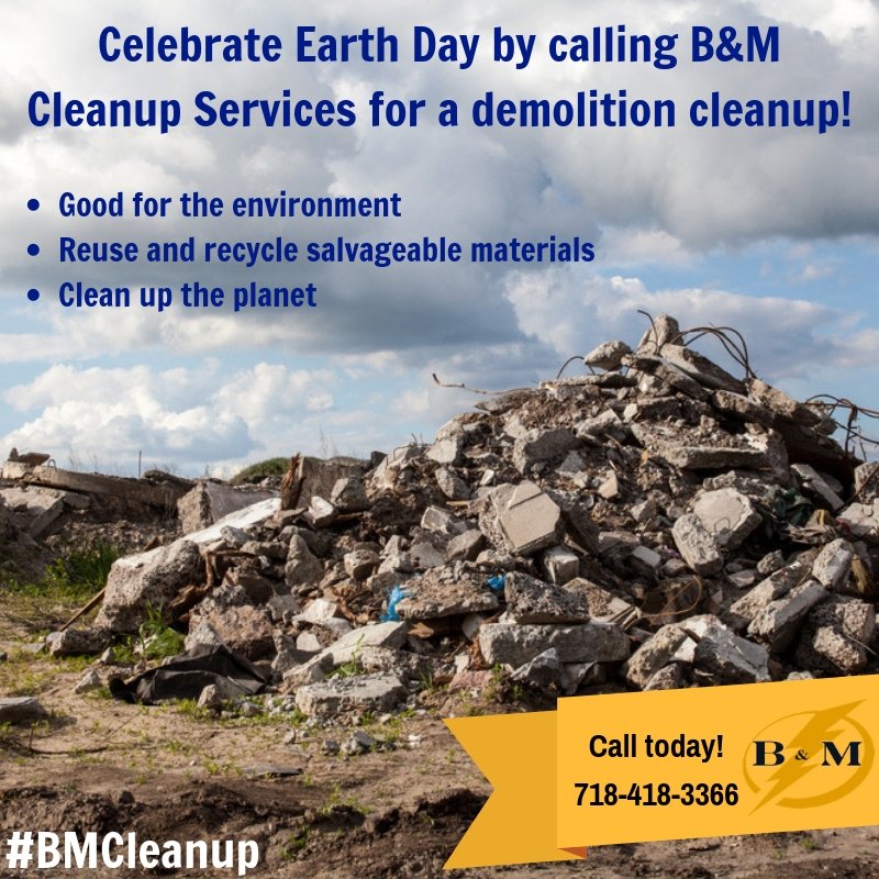 BMCleanup's tweet photo. Today is #EarthDay! B&M can help you care for the planet by removing your #junk and debris. Together, we can clean the planet. #BMCleanup https://t.co/dysHfZS4SL