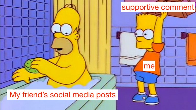 CCBCampaign's tweet photo. Supporting our friends is a great way to #crushcyberbullying! When was a time you chose to say something nice rather than something mean on someone's social media page? :) #cyberbullying https://t.co/PXI6DslRfx