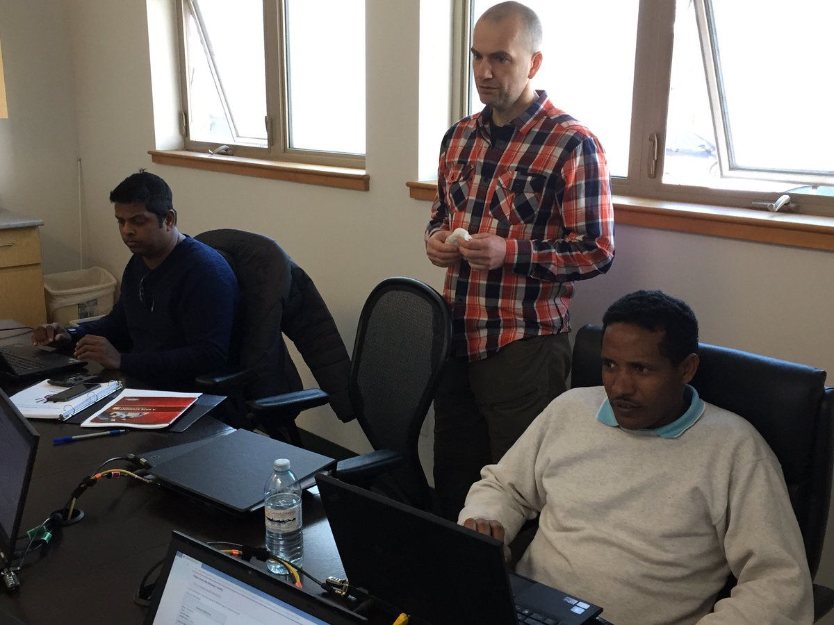 Our participants at Hands of Hope's Pre-Employment Program having a great time with a trainer. If you would like to apply for workshops with practicum send email to info@handsofhope. or call 204-560-1236 (pre-employment program line)
