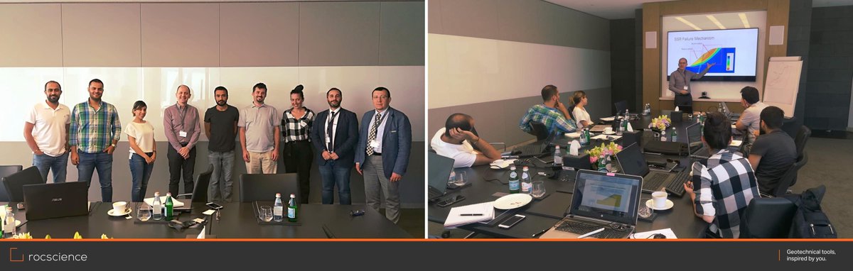 Rocscience's tweet photo. Dr. Tolga Bilge and Dr. Anil Yunatci from @GeoDestek and #Rocscience president Dr. Thamer Yacoub presented a workshop in Muscat, Oman. Check our website for upcoming courses in 2019: https://t.co/lbf8EUb5z5

#Slide2 #Settle #RocFall #RS2 #SlopeStability #RockSlopeEngineering https://t.co/gkd0H15jiL