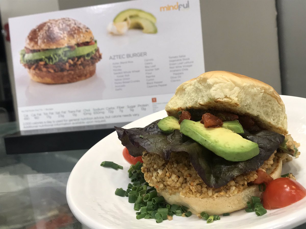 CAU_Dining's tweet photo. Happy Earth Day Panthers! We’re kicking off Earth Week festivities with Meatless Monday in Crogman Campus Eatery.  We’re highlighting vegan and vegetarian friendly dishes. Here’s our Mindful Aztec Burger made of blended rice.
#cau #cau19 #cau20 #cau21 #cau22 #auc #earthday https://t.co/Z7sgkuvODp