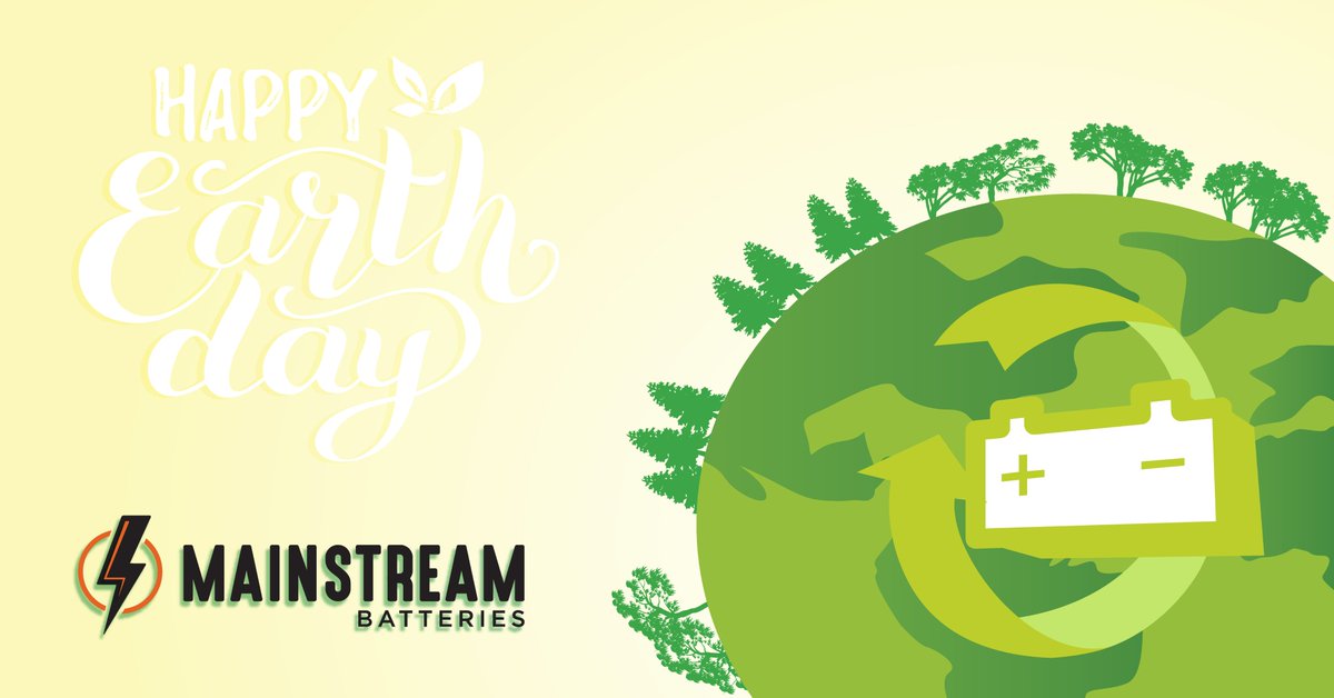 MainstreamBatts's tweet image. Happy Earth Day! Join us by recycling your batteries. Together we can keep our home healthy! 🌎#EarthDay #Recycle