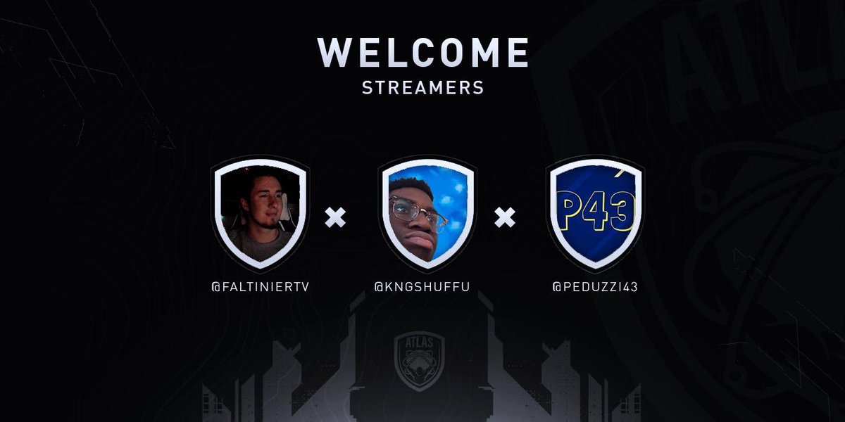 ATLS_Gaming's tweet photo. We are excited to finally announce these awesome streamers 🖤

🎮 -@Faltiniertv 
🎮 -@Peduzzi43 
🎮 -@KngShuffu 

Welcome new recruits‼️💪🏾 
#CarryTheHeavens☁️ https://t.co/GxnIIAp2RU