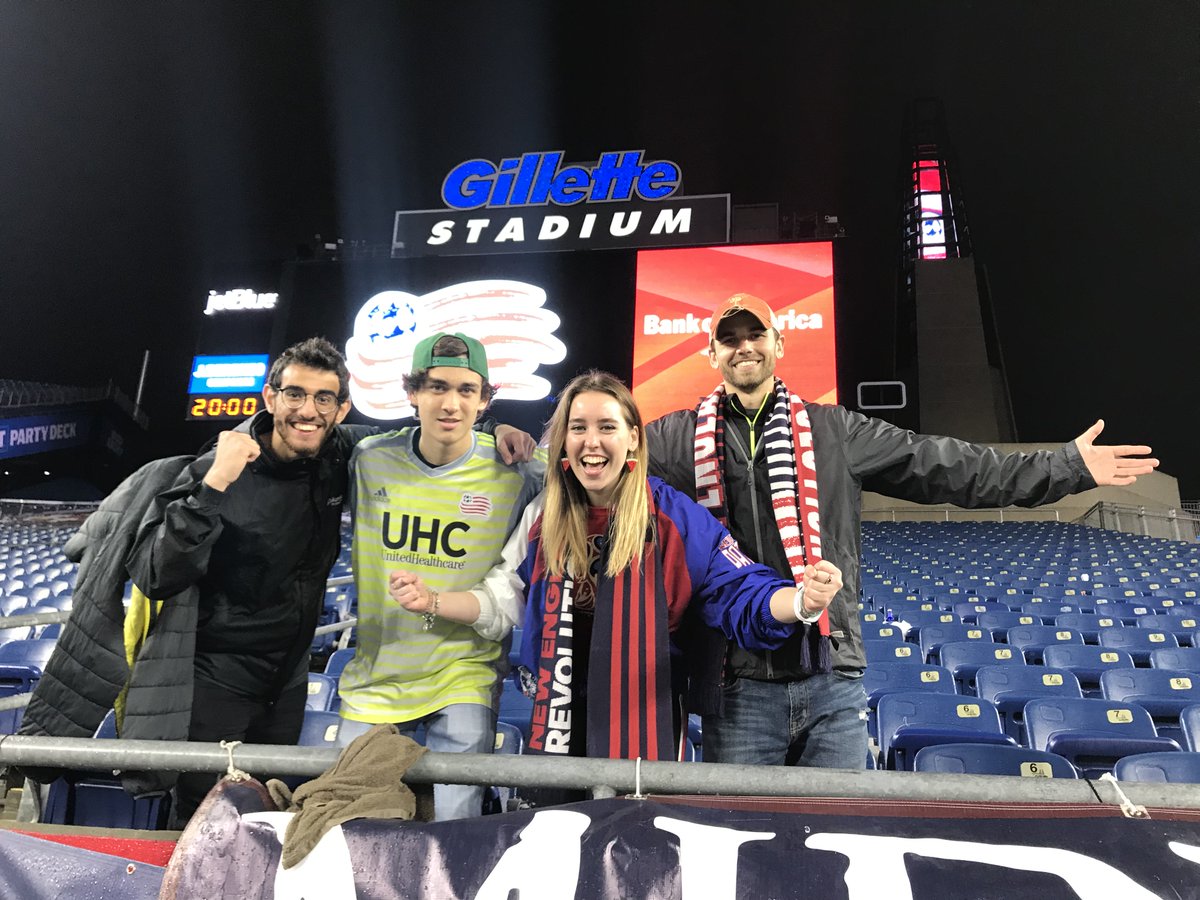 INTO_Suffolk's tweet photo. A little rain wasn't going to stop us from enjoying a weekend soccer game. Great job, @NERevolution! #INTOSuffolk #NERevs https://t.co/kPIpZqHPB6