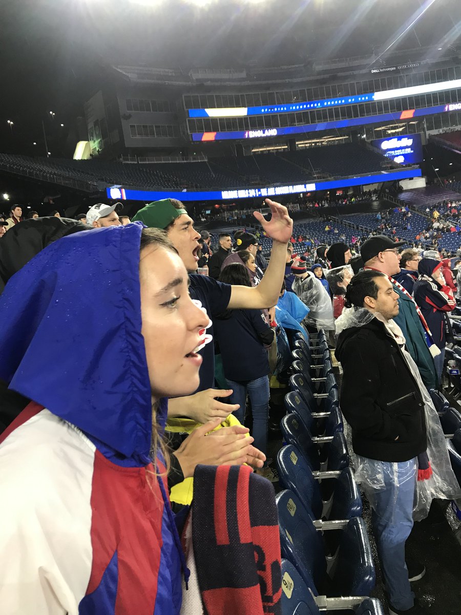 INTO_Suffolk's tweet photo. A little rain wasn't going to stop us from enjoying a weekend soccer game. Great job, @NERevolution! #INTOSuffolk #NERevs https://t.co/kPIpZqHPB6