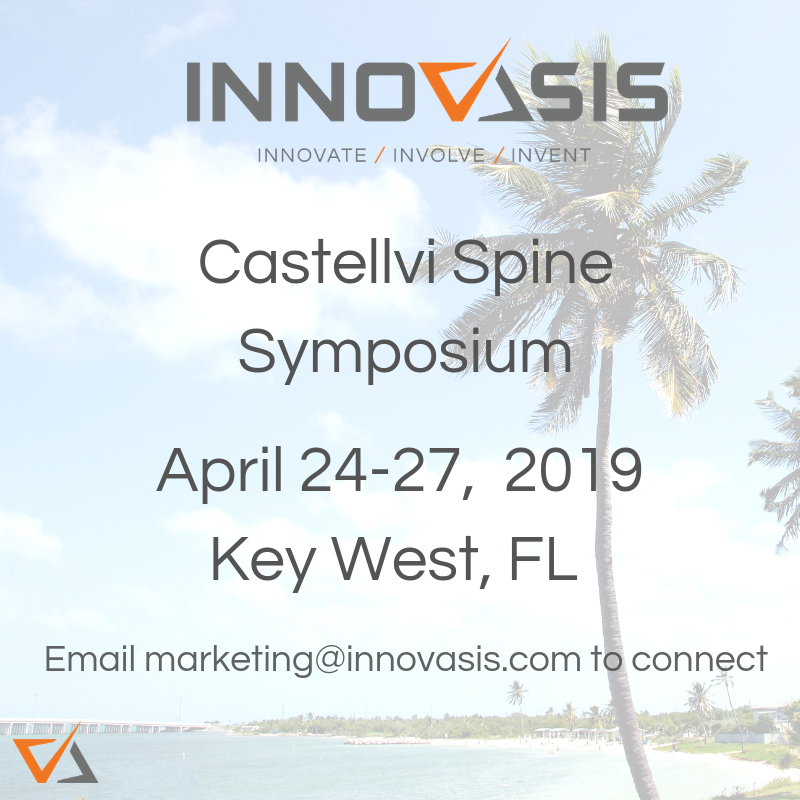 innovasis's tweet photo. Join us at #CastellviSpine April 24-27 in Key West, FL. Learn more about our #HAPEEK products, data registry, and connect with the team! https://t.co/CTTY6NccXU