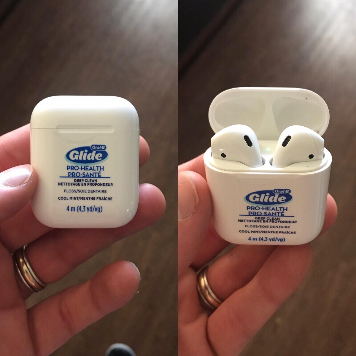 TardentApps's tweet photo. Airpods camouflage lol. #Apple #airpods #appleairpods https://t.co/edPDYnKJY1