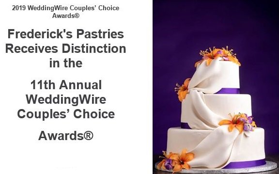 Congratulations to our clients and friends at <a href="/bestofnh/">Frederick's Pastries</a> on this well-deserved honor from <a href="/WeddingWire/">WeddingWire</a>! #weddingcakes #nhweddings #weddingvendors #weddings