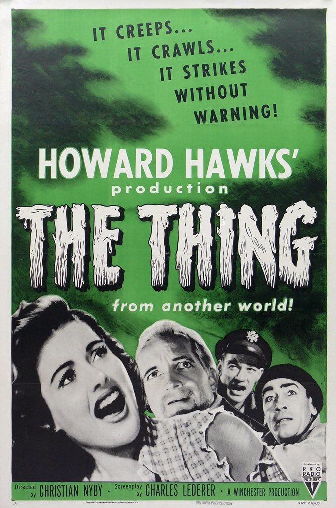 crcspringfest's tweet photo. FILM | Did you know? The film department hosts evening screenings every Friday @ 6 pm in room L-111. Come watch The Thing From Another World this Friday, April 26. #crcspringfest @ChooseCRC https://t.co/eWlVXUGQYe