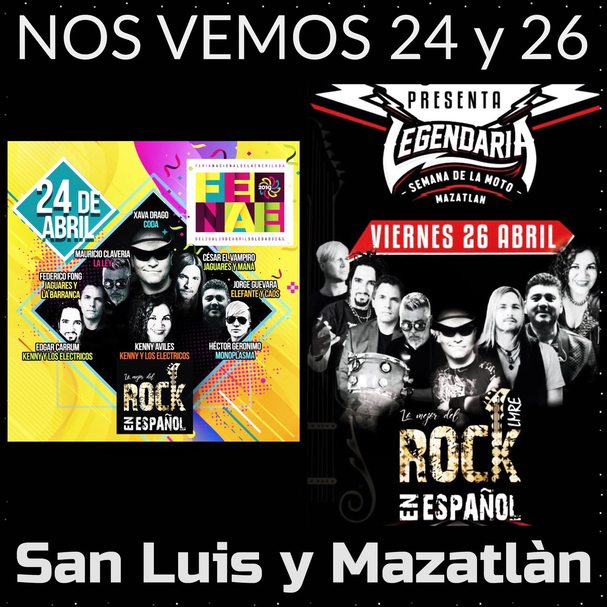 ESTÁN LISTOS SAN LUIS Y MAZATLAN !!! NOS VEMOS ESTA SEMANA !!!