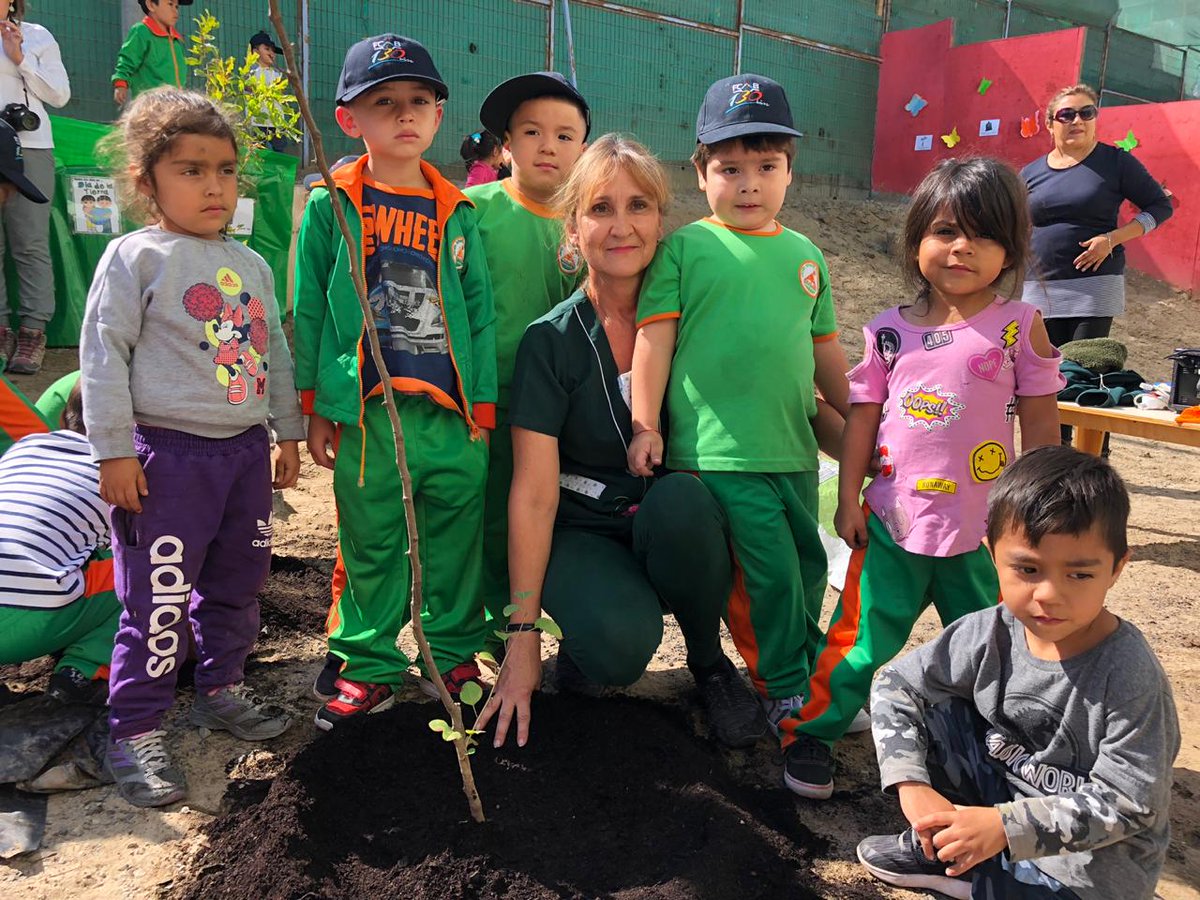 EquipoFCAB's tweet image. En el marco del #DíaDeLaTierra
#EarthDay plantamos 20 árboles frutales y nativos en el jardín infantil Esperanza. Actividad fue acompañada por @cmds_antof y presidenta de su directorio,
@karen_rojov , @CONAFantof y estudiantes de la carrera de RRPP de @AiepAntofa #Antofagasta