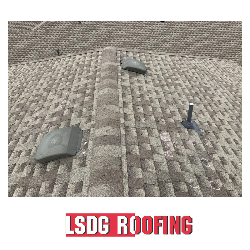 LSDGROOFING's tweet photo. Those dark spots are hail hits! This roof took a complete beating. Give us a call today to schedule your free inspection. https://t.co/SAQweXezXr