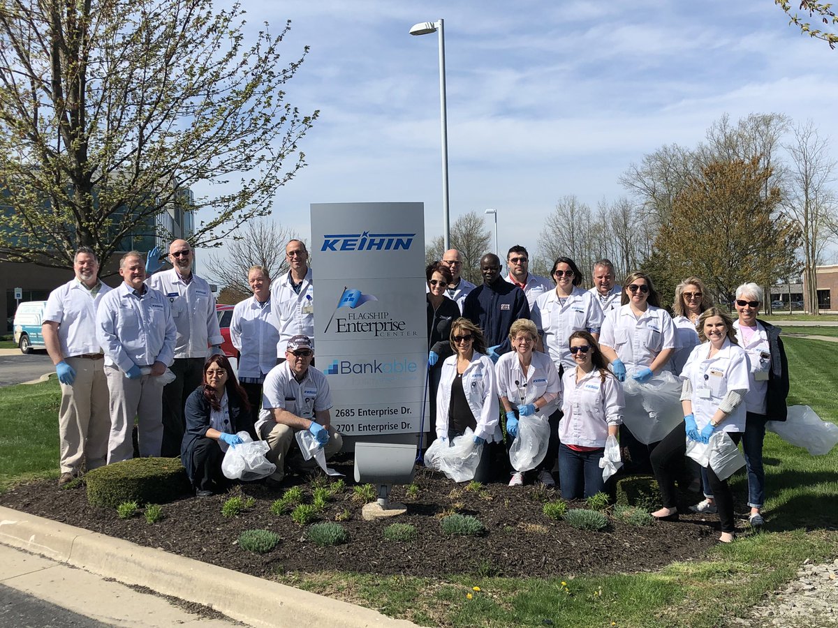 KeihinNA's tweet photo. Happy to do our part to keep the Earth clean today! #EarthDay2019 #Keihin #AndersonIndiana https://t.co/hUaMf2zDXn