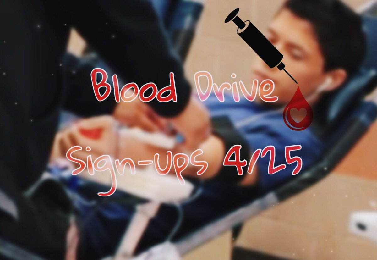 FSTNews's tweet image. Thursday, STUCO will be in the cafeteria signing up students to donate blood during lunch. You must be at least 17 and have parental permission to donate! #staygold #blooddrive