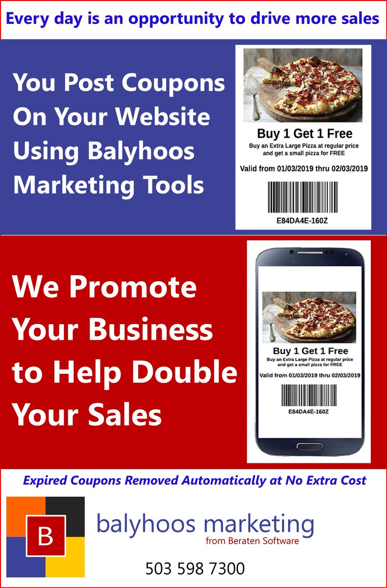 Balyhoos's tweet photo. You #Post. We #Promote.
Your #Website. Your #Customers. 
We simply help you #Save More #Money. 

https://t.co/A2M7WjthV2 https://t.co/PLIH7gIWRL