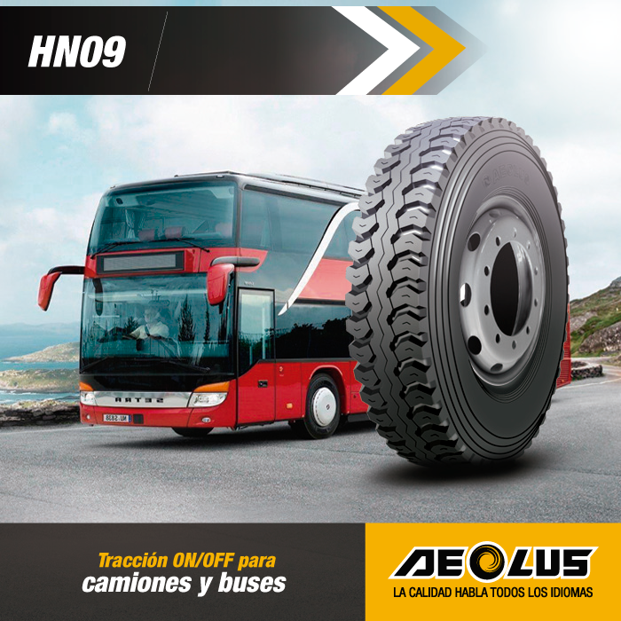AeolusPeru's tweet photo. Para rutas tanto dentro como fuera de carretera utiliza el
HN09, garantiza una mayor tracción por sus profundos surcos en los hombros.
#Aeolus #Camionesybuses #tracción https://t.co/yMVE55kgS4