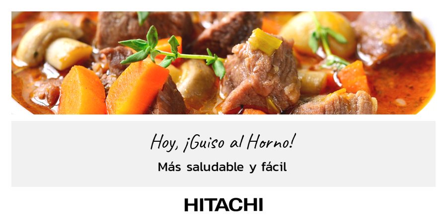 Hitachirv's tweet photo. Es imposible no recordar los exquisitos aromas y sabores de los guisos de nuestras abuelas. Ahora, vas a poder lograrlos vos mismo. Te enseñamos a prepararlos en tu #HornoEléctrico Hitachi. Encontrá la receta en https://t.co/nNfmrho3Tr https://t.co/HIkRobWgP1