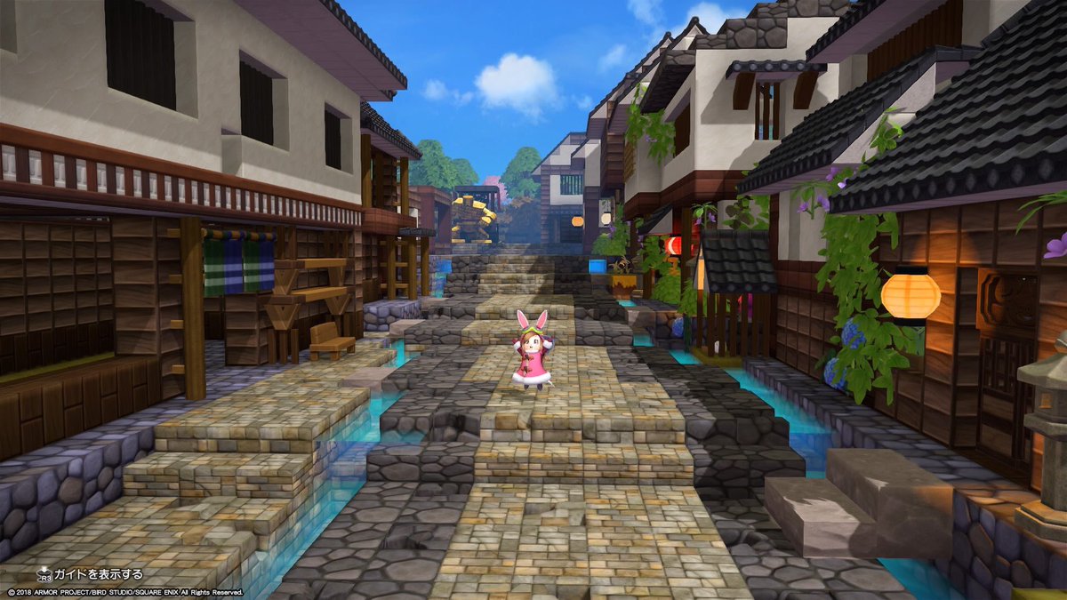 ヒギ こたつさん Dqb217 の島に住宅展示場公開直前に再訪問しましたー 前訪問した時よりもかなり開拓されてて 美しい和風 の街並 砂漠の街など 色とりどりな街並を楽しませて頂きました 絵になるようにまとまった街並み凄いです こたすいも見てきまし