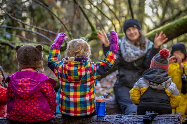 Tiny Trees students enjoying a King County Park.