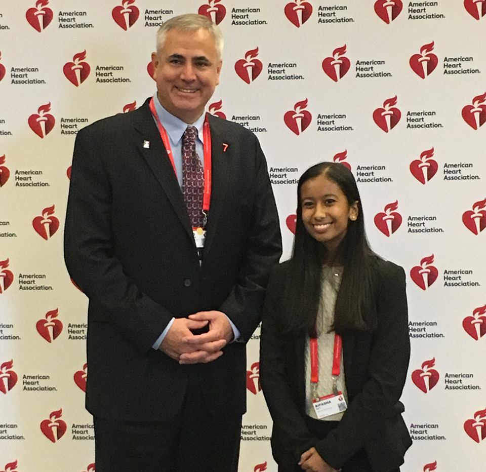 AHAMeetings's tweet photo. With so many fantastic abstract submissions every year, it was a privilege to have Bipasha Ray (age 15) present her science at #AHA18 - an inspiration to future #CV professionals! #AHAWIC #STEM 

Submit your science to #AHA19 today! https://t.co/n3HK058n6I https://t.co/JkXmBOlIVe