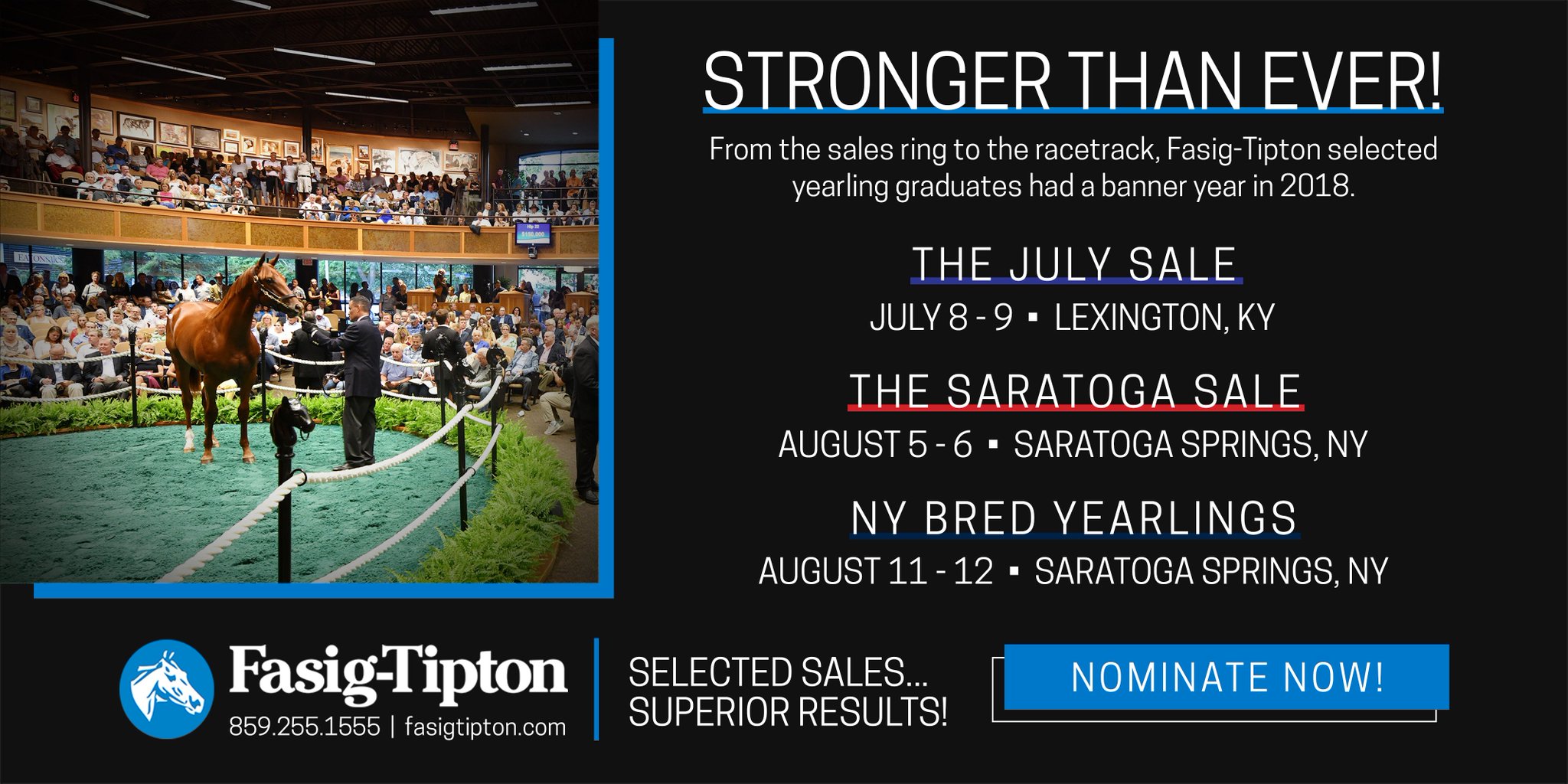 FasigTipton on Twitter "FasigTipton Selected Yearling Sales are