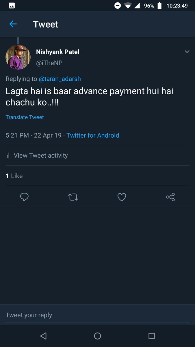 Nishyankk's tweet photo. Lol..chachu offend ho gye sach sunke..!!😂
#taranadarsh @taran_adarsh #fakecritic #paidcritic #criticmafia #corruptcritic https://t.co/PI0i0cltX3