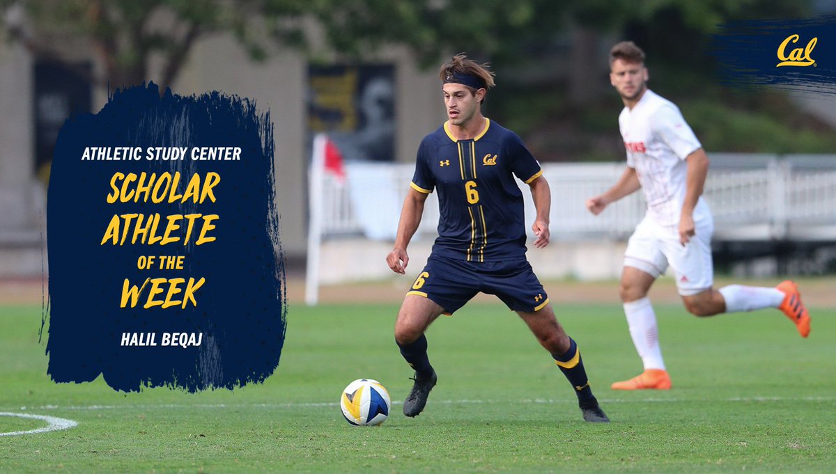 CalMSoc's tweet photo. Congrats to our own @therealbeqaj for being named the Athletic Study Center Scholar-Athlete of the Week! He was recognized for "generating a transformative game plan four success via consequential personal and professional endeavors." #StudentAthlete #CalMSoc https://t.co/tnPappZHyz