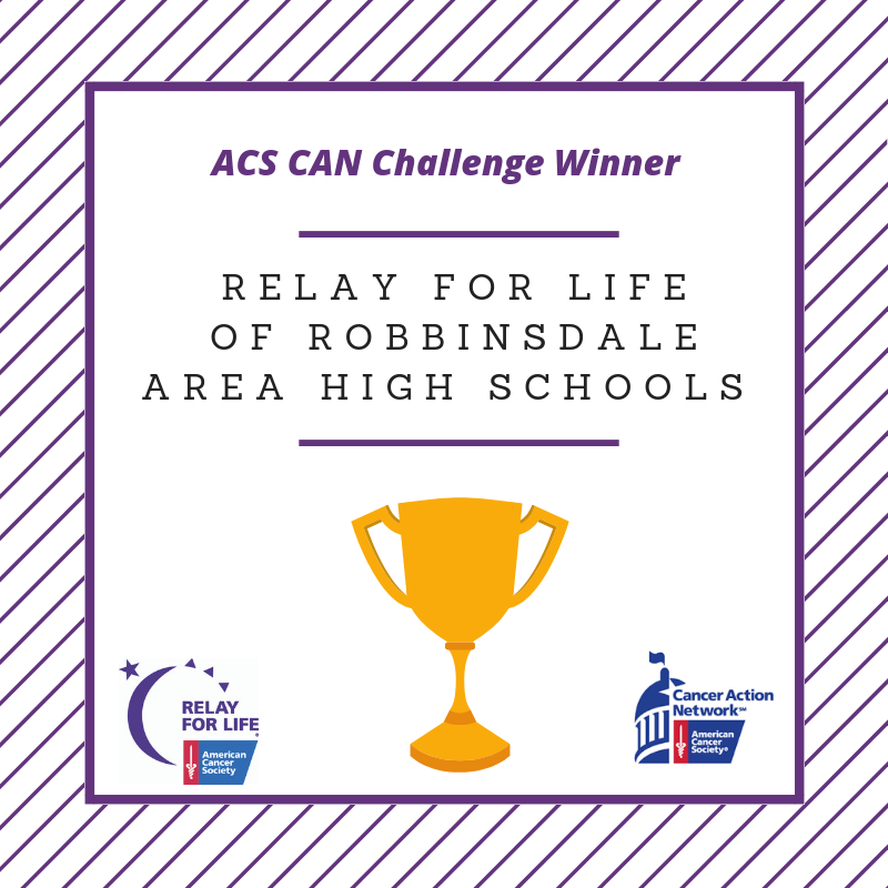 ACSCANMN's tweet photo. Drumroll please...

The winner of the 2019 #ACSCANChallenge is @281Relay4Life! Congrats, Relayers, for recruiting 41 #ACSCANMembers!

#membermonday #ACSCAN https://t.co/f7FE9P0Uc7