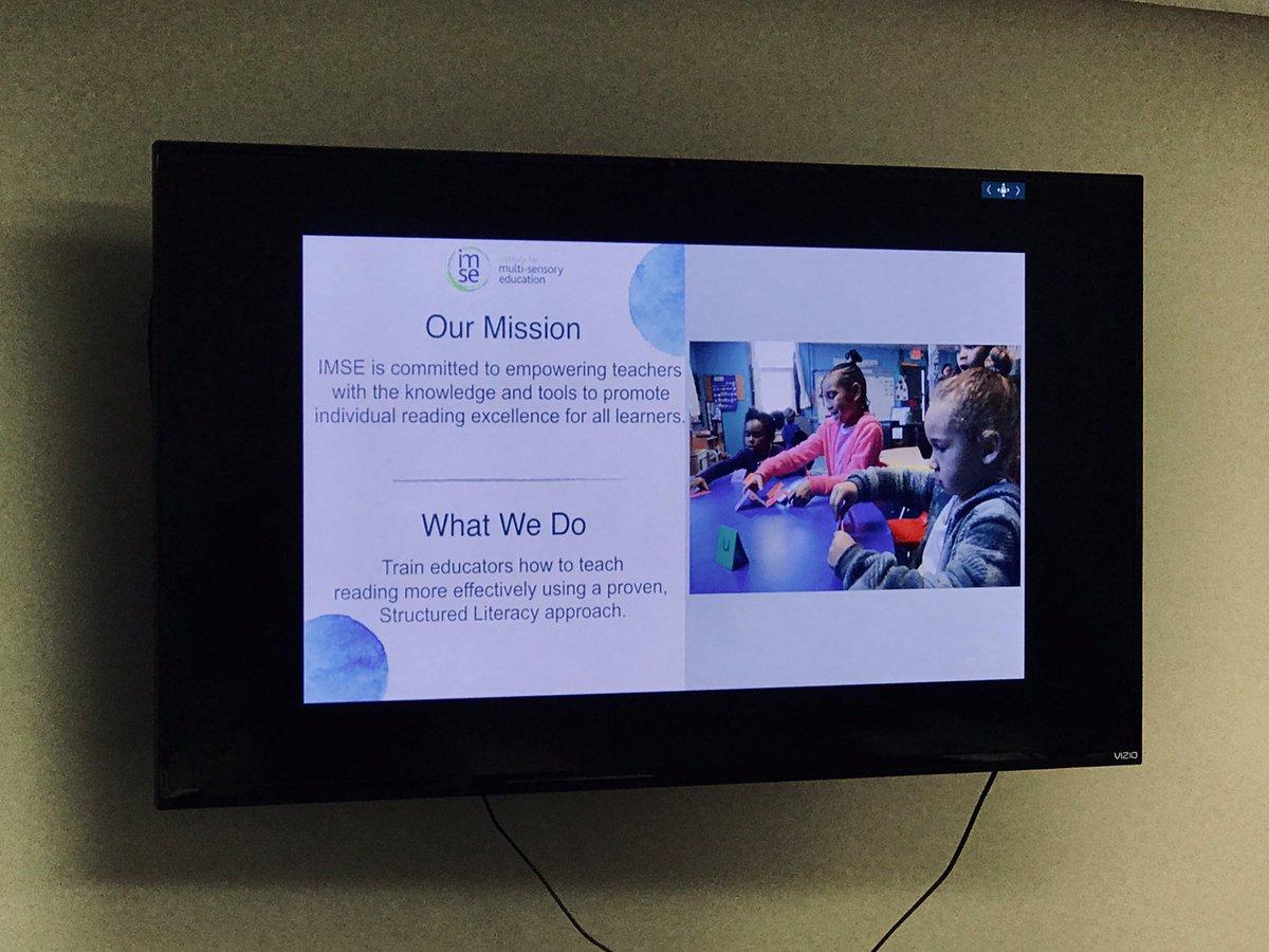 #AISMLearns so excited to be at Orton Gillingham learning about sensory based literacy education #pyp